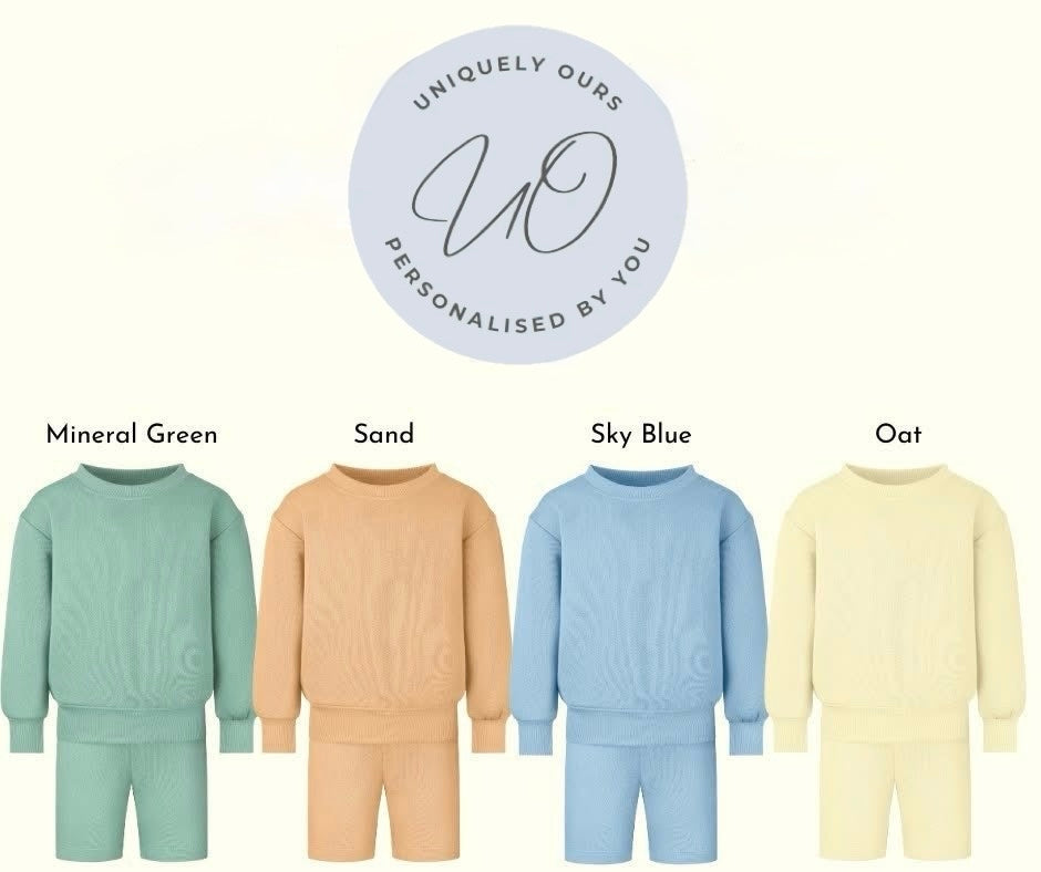 Personalised Sweater And Shorts Set