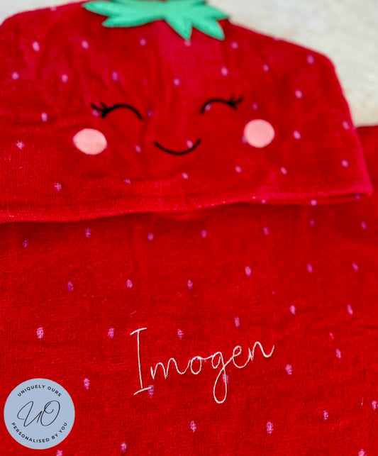 Personalised Strawberry Poncho