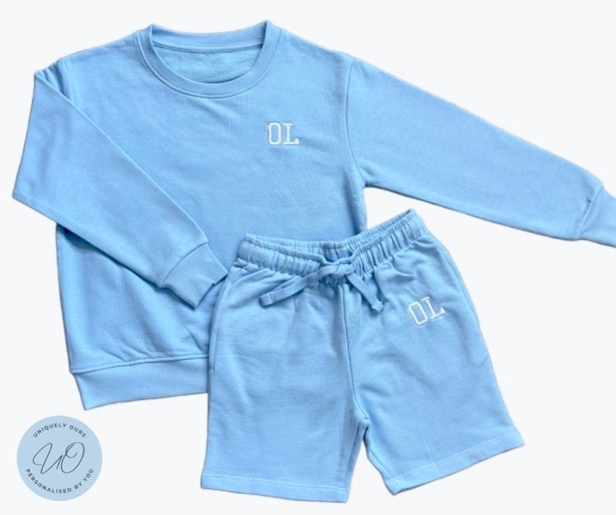 Personalised Sweater And Shorts Set